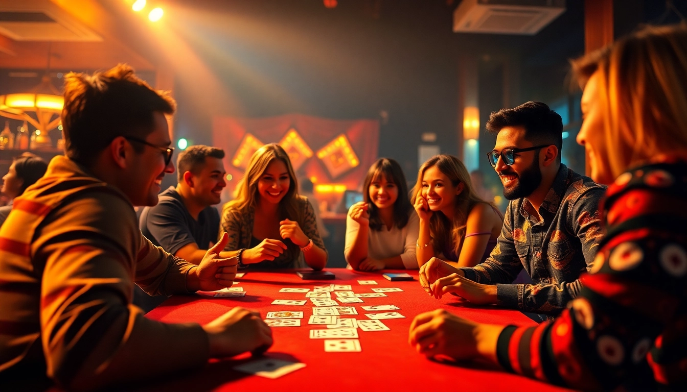 Engaging rummy wealth game with friends enjoying a vibrant card session.