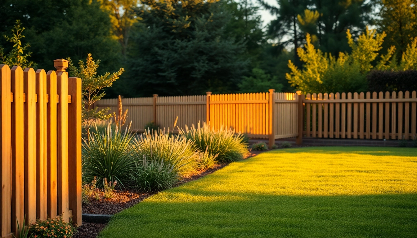 Stunning fences from fencing companies Manchester accentuating a beautifully landscaped garden.