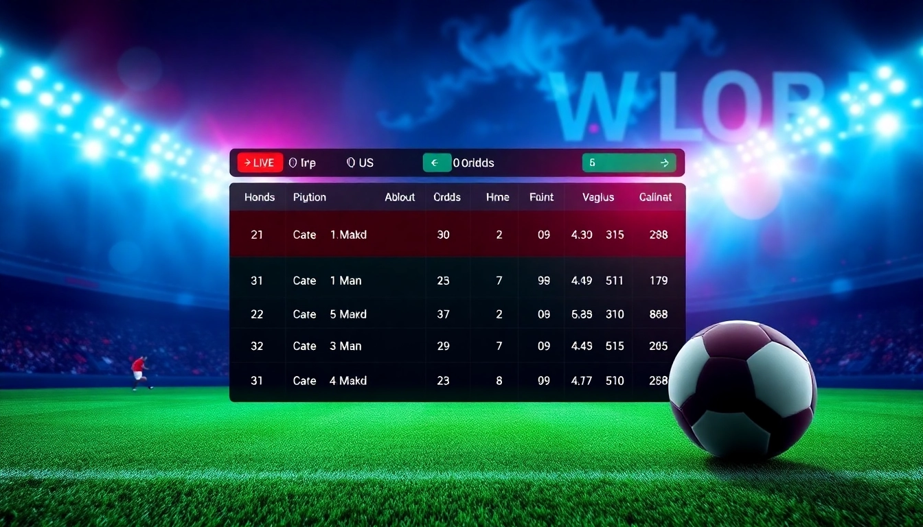 Check live ราคาบอล on an engaging sports betting interface with vibrant visuals.