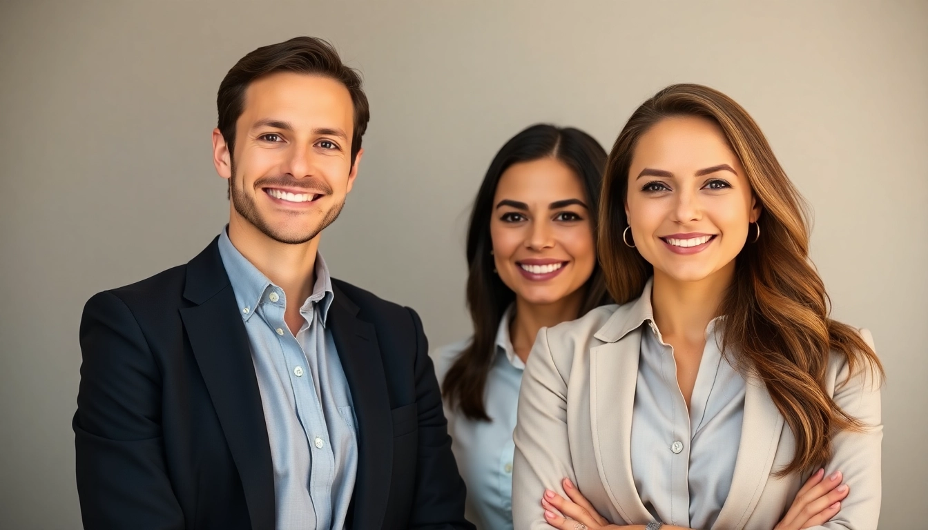 Capture professional company headshots showcasing confident individuals in business attire.