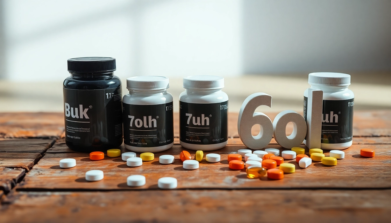 Showcasing Bulk 7oh tablets arranged appealingly with vibrant colors for health-conscious consumers.