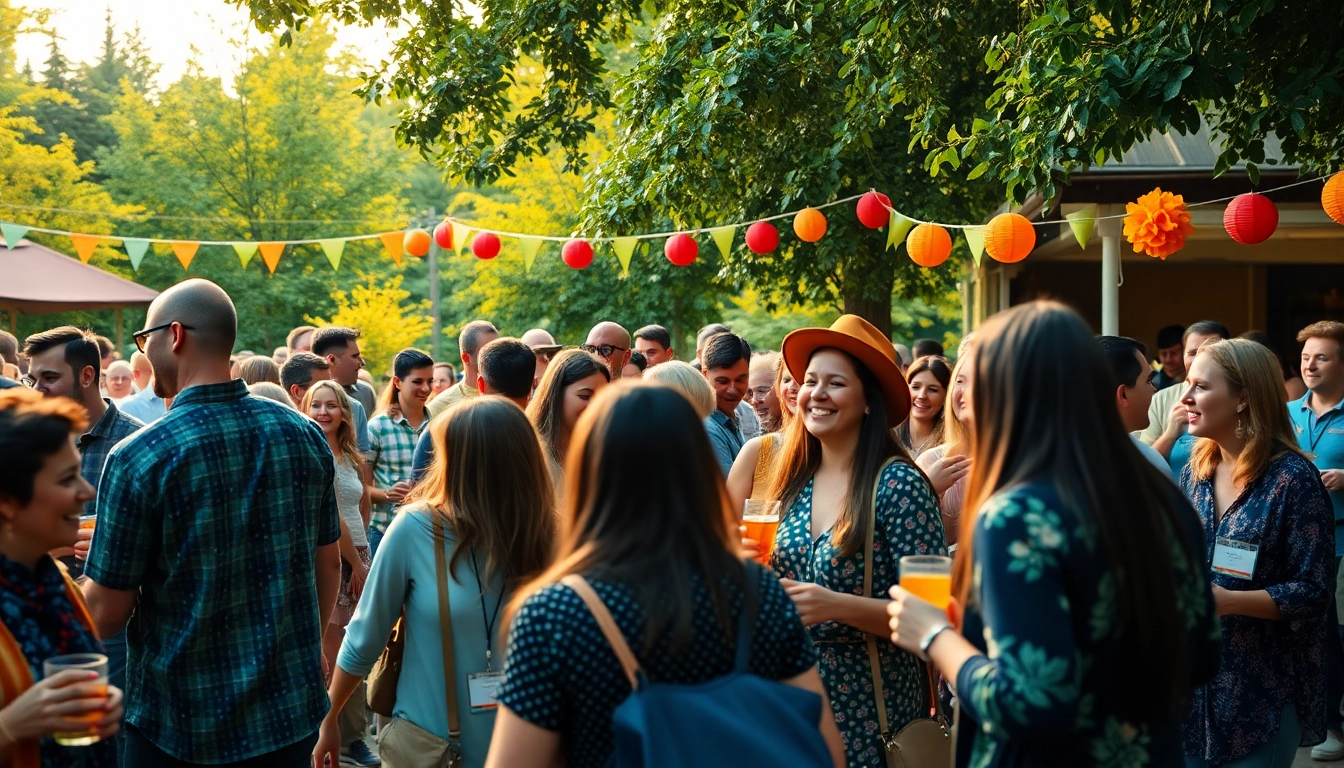 Engaging gathering for wildfire events showcasing community connections and vibrant celebrations.