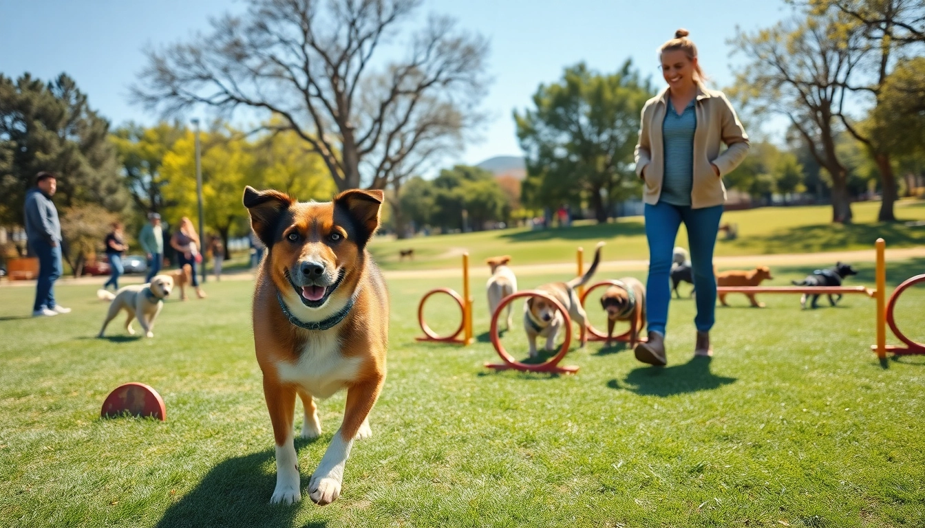 Engaging dog training session in Irvine showcasing instructor and dog teamwork.