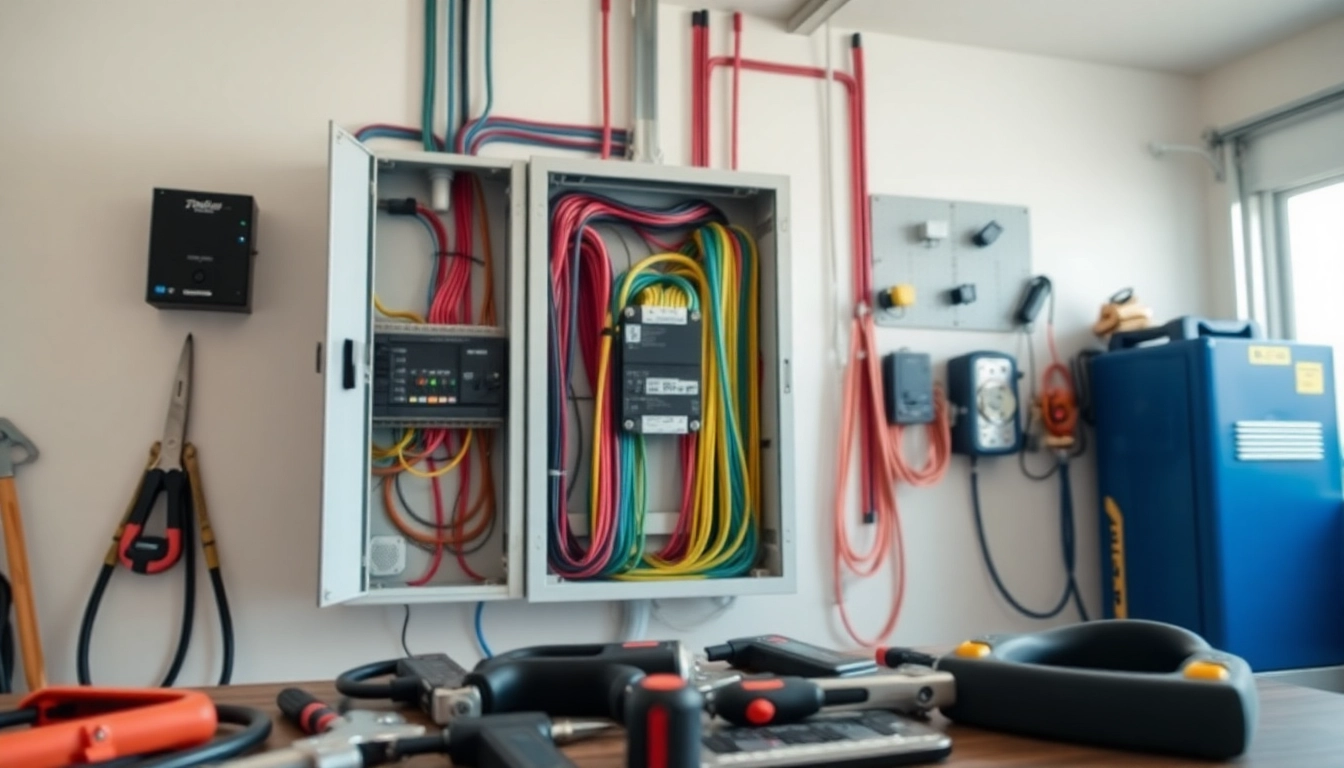 Upgrade of an Electrical Panel Clearwater, showcasing a professional electrician in action.