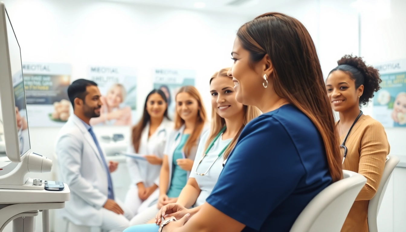 Join a consultation for medical weight loss near me, featuring a healthcare team in a modern clinic.