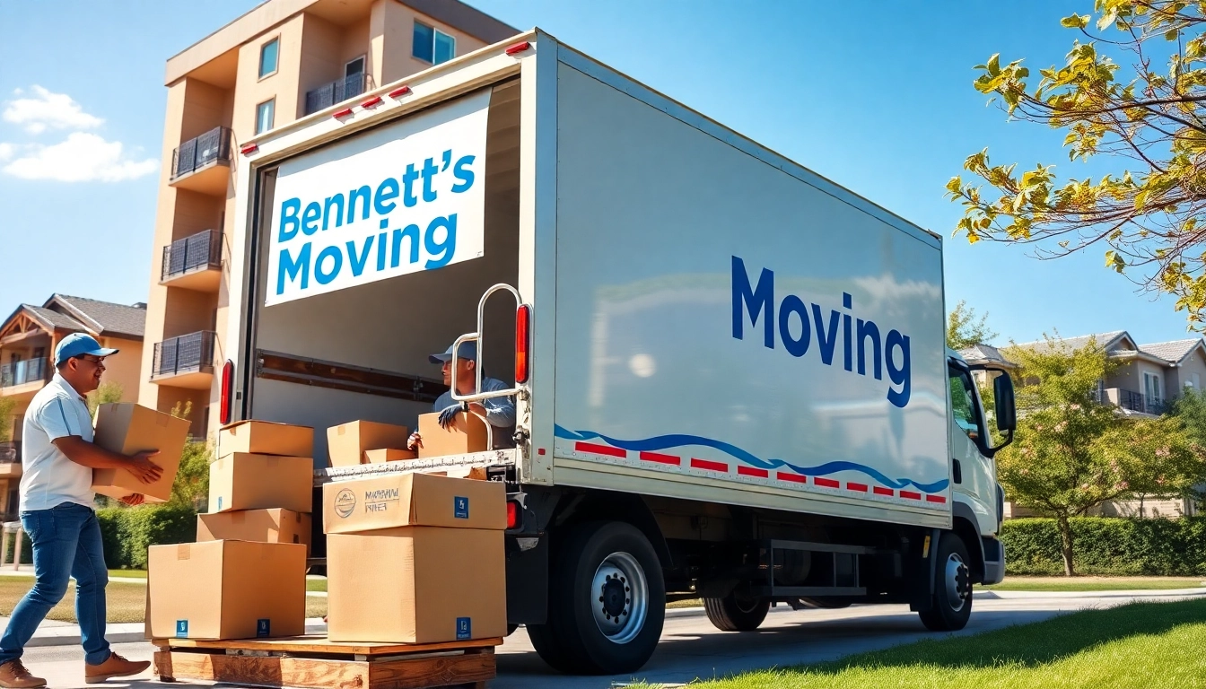 Efficient moving process facilitated by https://bennettsmoving.com/ with professional movers organizing boxes.