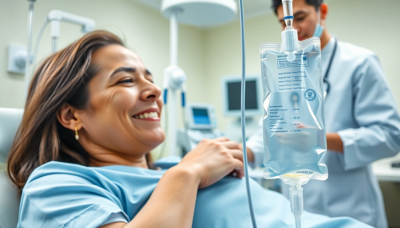 Receiving IV Therapy in a professional setting, showcasing the comfort and care provided.