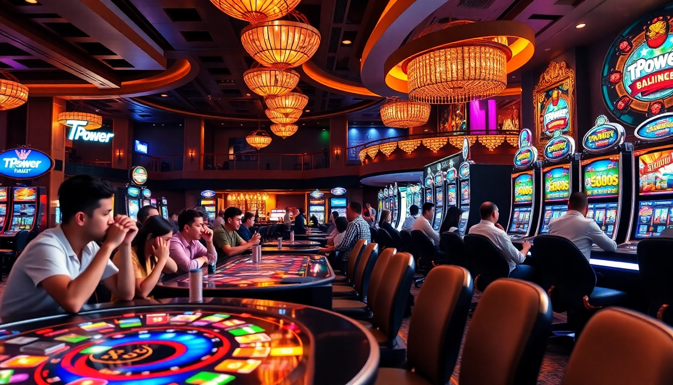 Experience the excitement of TPower casino with engaging gaming experiences and a vibrant atmosphere.