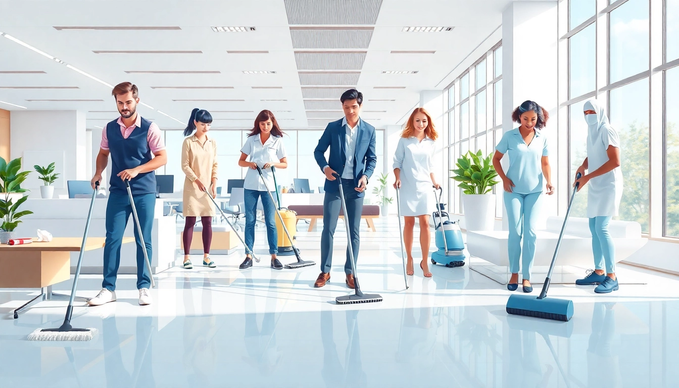 Enhance productivity with office cleaning services Melbourne by a professional team in a bright, modern office.
