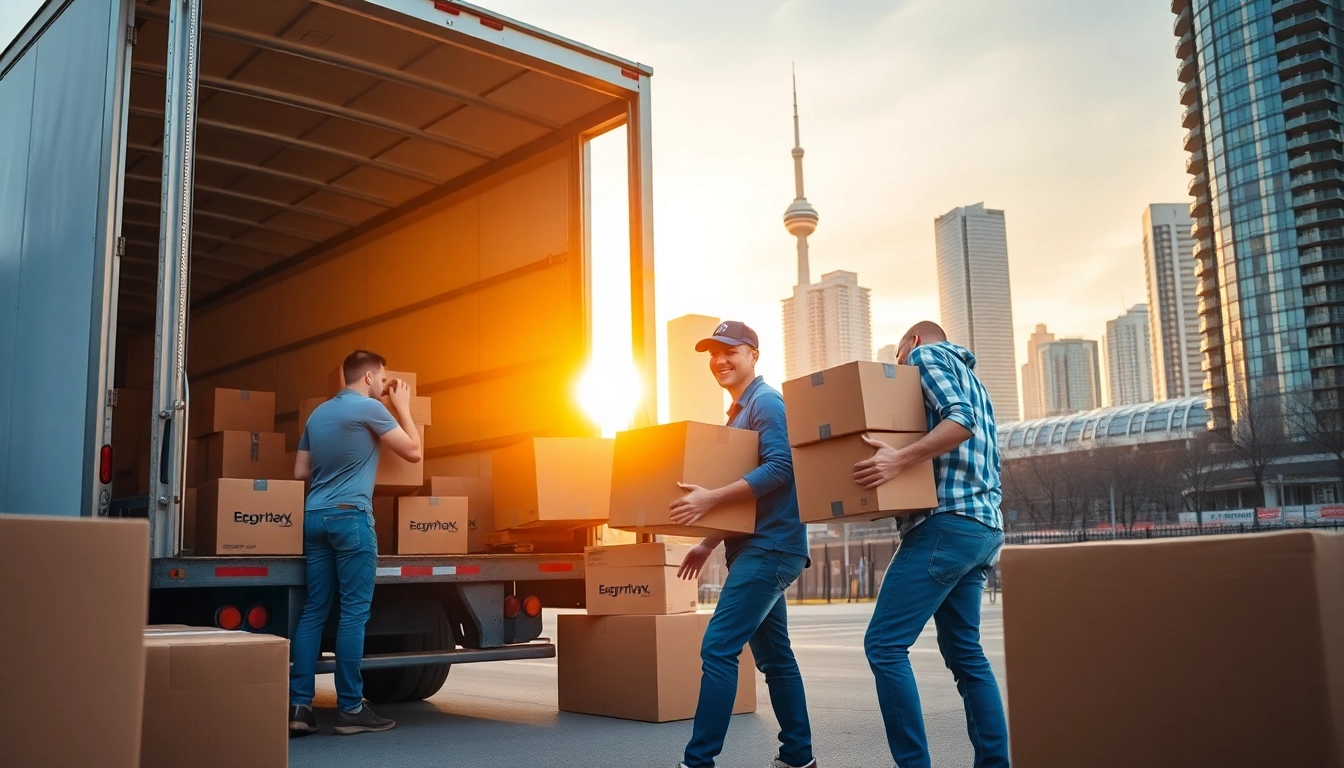 Efficient Toronto moving companies facilitating a smooth relocation process with teamwork.