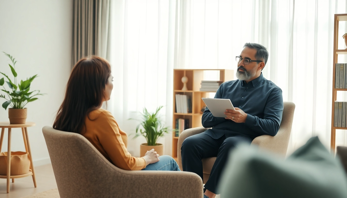 Engage in psychotherapy dubai with a professional therapist in a serene setting for mental well-being.