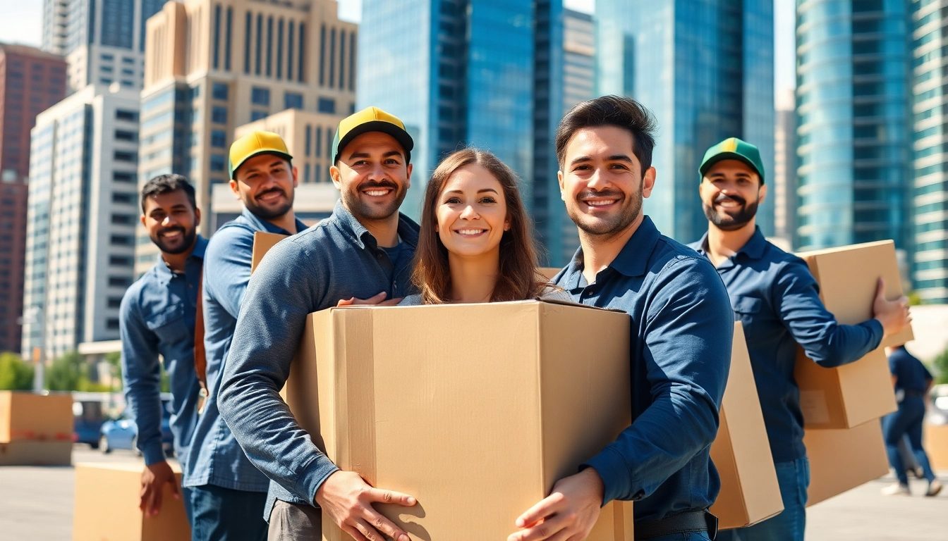Movers exemplifying Toronto best moving company service during a city relocation.